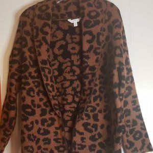 Leopard print cardigan